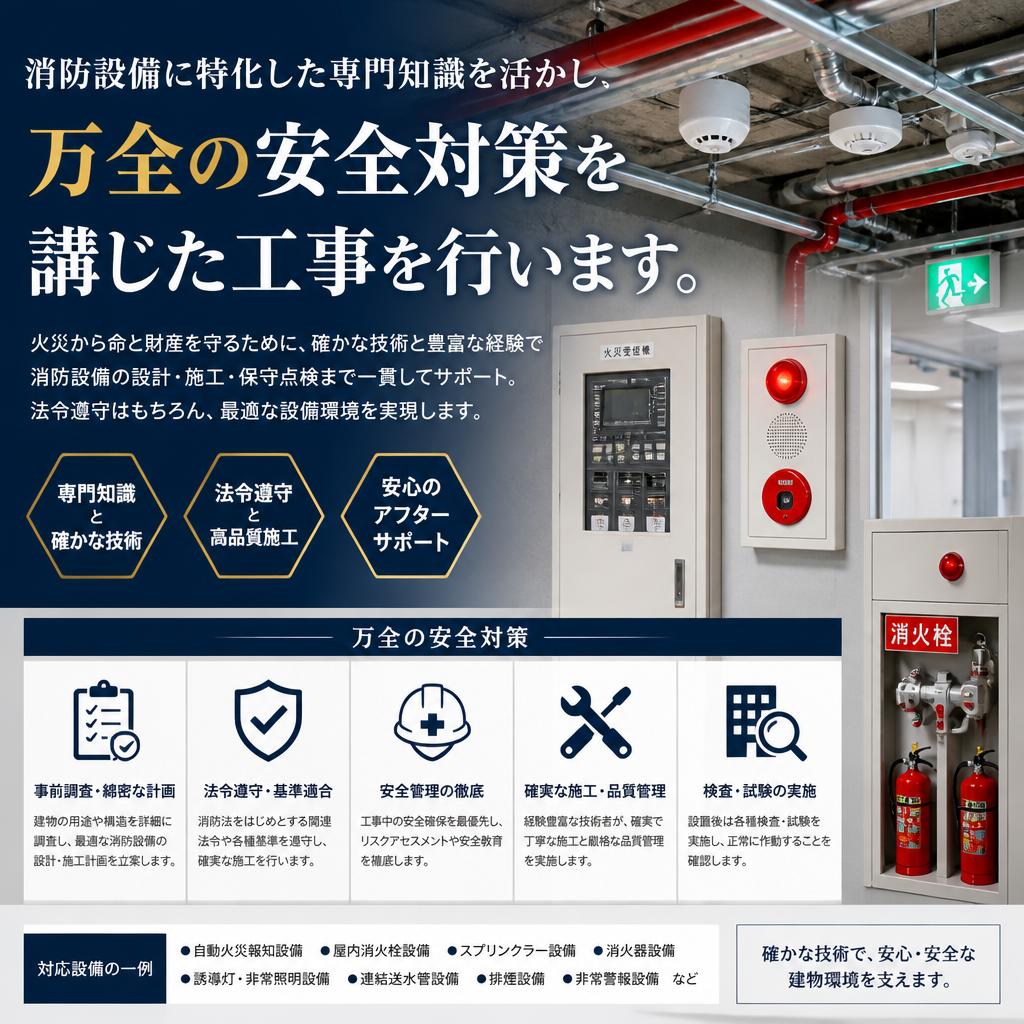 安全を最優先する消防設備工事