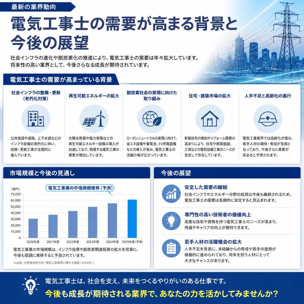 電気工事業界の動向